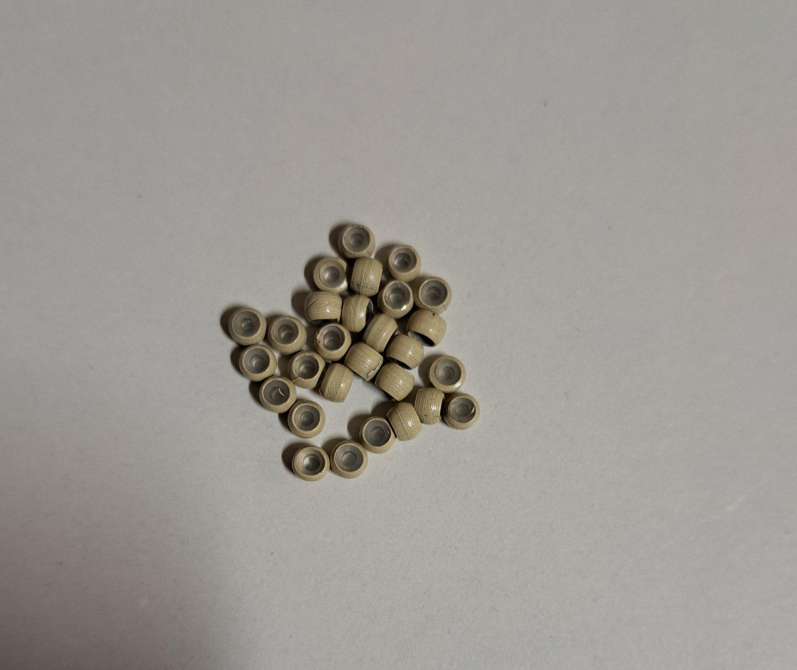 AKCIÓS! Hamvasszőke szilikonos nano gyűrű 100db (részben hibás gyártás)