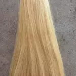 Szőke tresszelt 60cm 100% eredeti haj/ 10gr